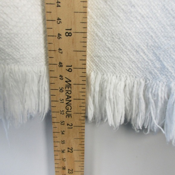 T Alexander Wang Fringe Sleeveless Top Women 2 White Burlap Cotton Textured 180 - Picture 9 of 10